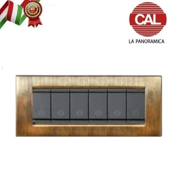 PLACCA VIMAR IDEA IN METALLO E LEGNO LA PANORAMICA CAL - Foto 10 di 25