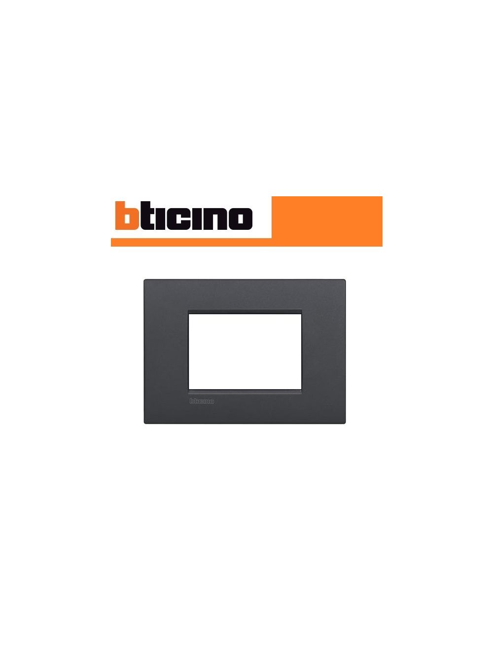 Bticino BTICINO LNC4803AR Placca Air Antracite 3 Posti Lnc4803Ar 