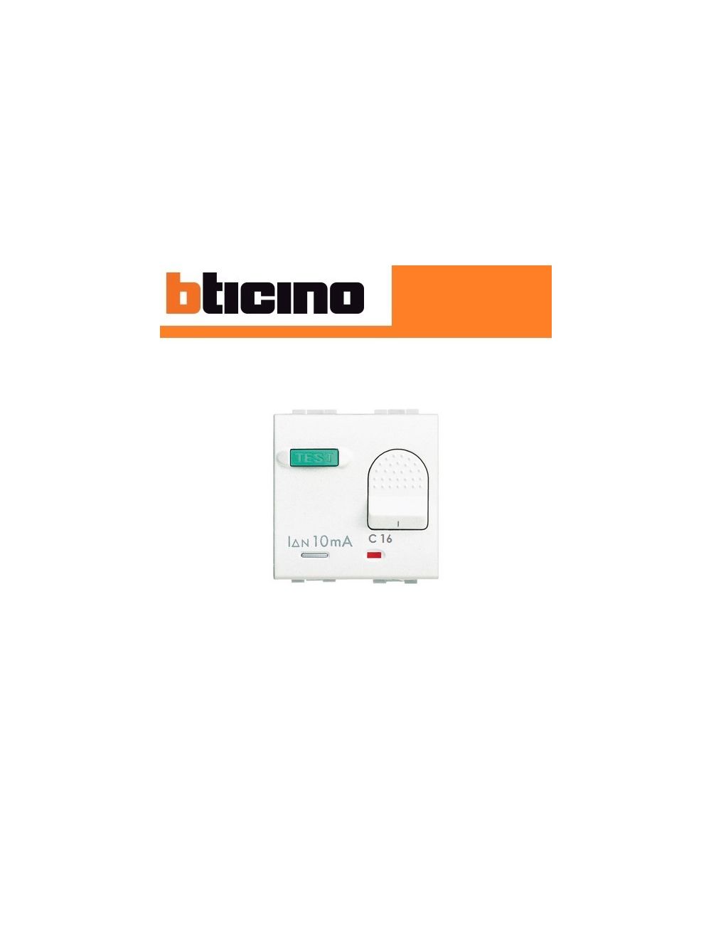 Acquista materiale elettrico e accessori online INTERRUTTORE SALVAVITA 16A  BTICINO LIVING LIGHT N4305/16 BIANCO.