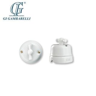 DEVIATORE CLASSICO 10AX PORCELLANA GAMBARELLI BIANCO 00310