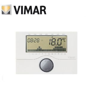 CRONOTERMOSTATO DIGITALE VIMAR GIORNALIERO SETTIMANALE DA PARETE 01910