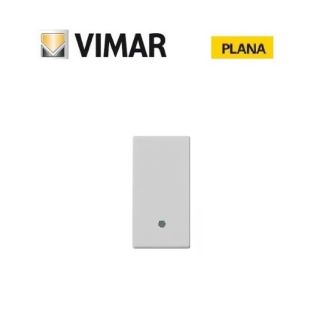 TASTO INTERCAMBIABILE ILLUMINABILE AD ANELLO SILVER VIMAR PLANA 14021.SL