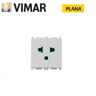 PRESA AMERICANA STANDARD VIMAR PLANA BIANCO 14248