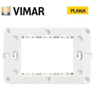 SUPPORTO 3 POSTI 14613.G VIMAR PLANA GRIGIO