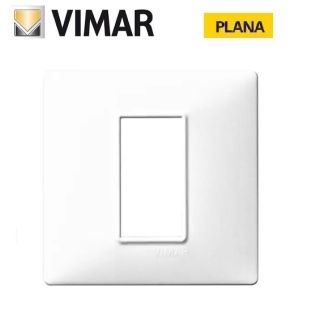 PLACCA 1 POSTO BIANCO VIMAR PLANA 14641.01