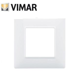 PLACCA 2 POSTI BIANCO VIMAR PLANA 14642.01