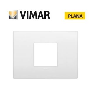 PLACCA 2 POSTi BIANCO VIMAR PLANA 14652 01