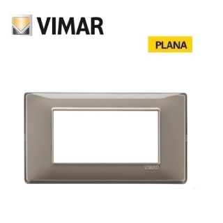 PLACCA 3 POSTI REFLEX CENERE VIMAR PLANA 14654.40