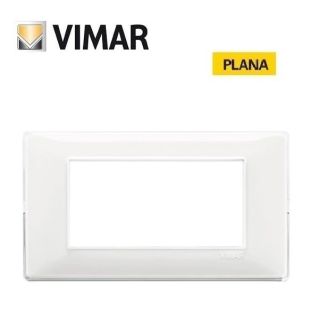 PLACCA 4 POSTI REFLEX NEVE VIMAR PLANA 14654.41