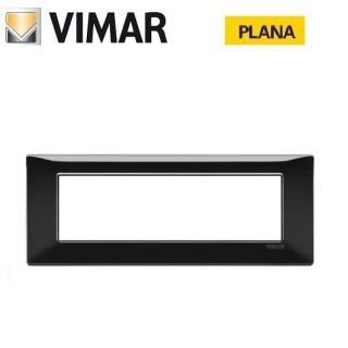 PLACCA 7P NERO VIMAR PLANA 14657.05