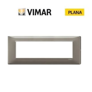 PLACCA 6 POSTI REFLEX CENERE VIMAR PLANA 14657.40
