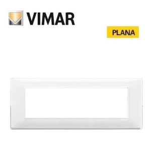 PLACCA 6 POSTI REFLEX NEVE VIMAR PLANA 14657.41