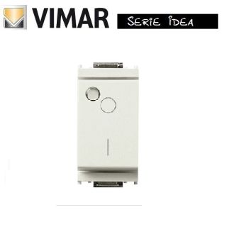 INTERRUTTORE BIPOLARE LUMINOSO 16AX 163036.B VIMAR IDEA BIANCO