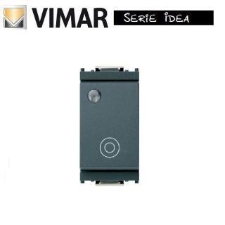 PULSANTE 1P NO 10A LUMINOSO 16090 VIMAR IDEA GRIGIO