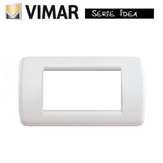 PLACCA RONDO 4 POSTI BIANCO IDEA VIMAR IDEA 16764.04