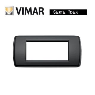 PLACCA RONDO' 6 POSTI NERO VIMAR IDEA 16766.16