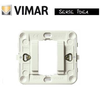 SUPPORTO 1 POSTO PER SCATOLA TONDA VIMAR IDEA 17080.B BIANCO