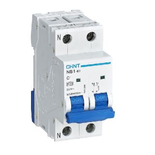INTERRUTTORE MAGNETOTERMICO 2P 16 A 6kA CURVA C CHINT 180318 NB1-63