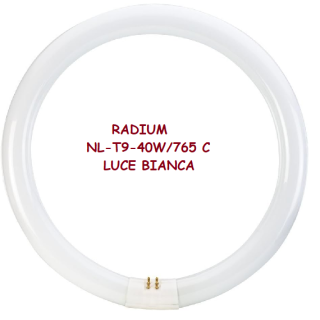 RADIUM TUBO CIRCOLARE 40W T9 4PIN 6500K LUCE BIANCA G10p