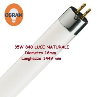 OSRAM LAMPADA FLUORESCENTE 35W /840 G5 4000K LUCE NEUTRA