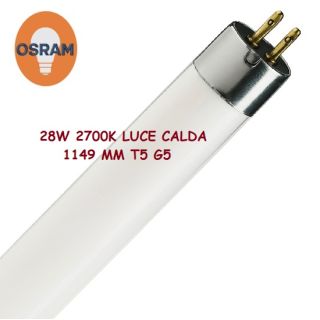 OSRAM LAMPADA FLUORESCENTE T5 28W /827 G5 2700K LUCE calda