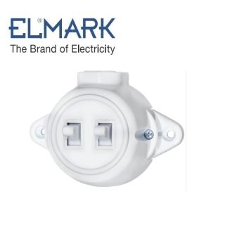 DOPPIO INTERRUTTORE ANTICO VINTAGE PVC NO PORCELLANA 10A 220V