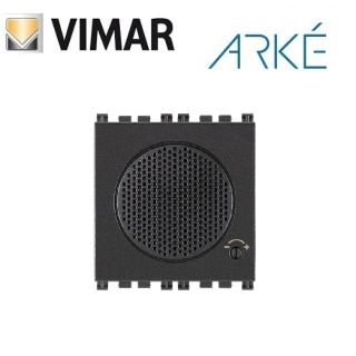 SUONERIA ELETTRONICA 12V 2 MODULI VIMAR ARKE' GRIGIO 19380