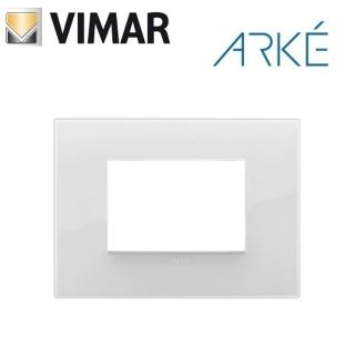 PLACCA 3 POSTI CLASSIC REFLEX GHIACCIO VIMAR ARKE 19653.66