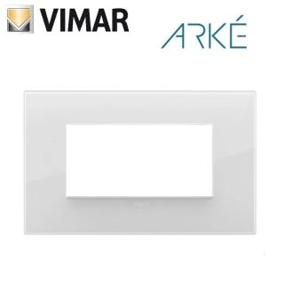 PLACCA 4 POSTI CLASSIC REFLEX GHIACCIO VIMAR ARKE 19654.66
