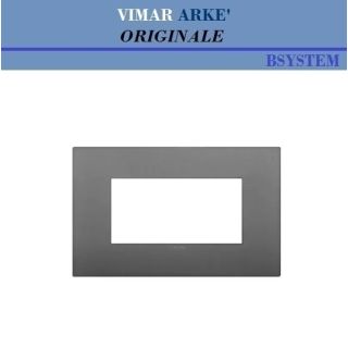 PLACCA 4P GRIGIO VIMAR ARKE 19654.72