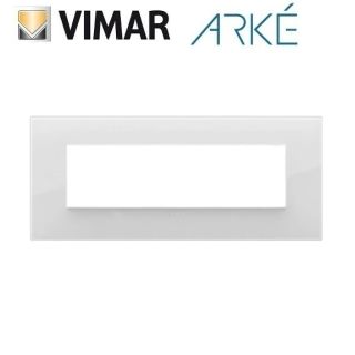PLACCA 6 POSTI CLASSIC REFLEX GHIACCIO VIMAR ARKE 19657.66