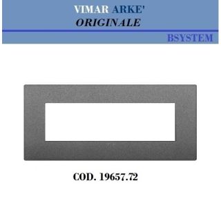 PLACCA 7P GRIGIO VIMAR ARKE 19657.72
