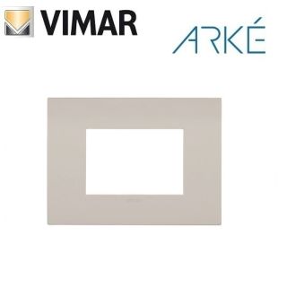 PLACCA 3 POSTI VIMAR ARKE FIT METALLO SABBIA DI LIPARI 19953.31