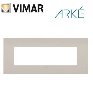 PLACCA 6 POSTI VIMAR ARKE FIT METALLO SABBIA DI LIPARI 19957.31