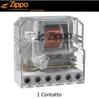 RELE' INTERROTTO 1 CONTATTO PASSO PASSO ZIPPO 25040 tipo FINDER