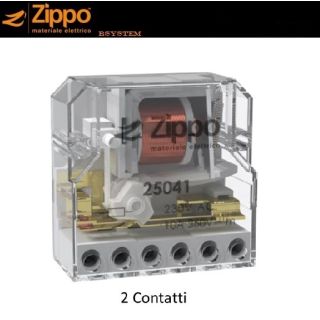 RELE' COMMUTATO 2 CONTATTI PASSO PASSO ZIPPO 25041 tipo FINDER