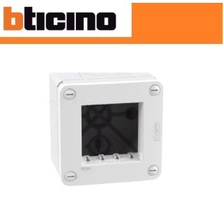 SCATOLA 2 POSTI IP40 BTICINO MATIX GO BIANCO 28402W