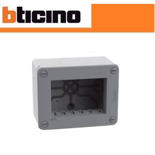 SCATOLA 3 POSTI IP40 BTICINO MATIX GO GRIGIO 28403G