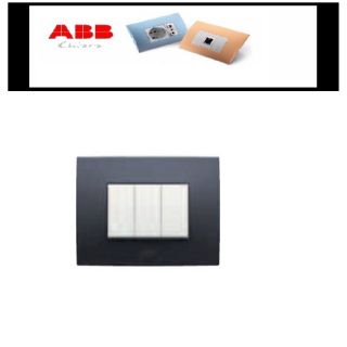 PLACCA ABB CHIARA 3P VULCANO ART 2CSK0304CH