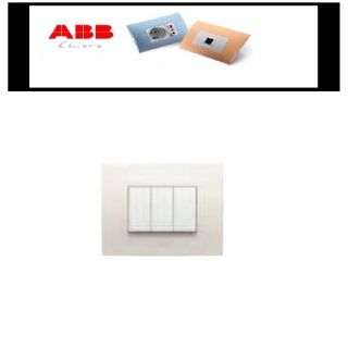 PLACCA ABB CHIARA 4P BIANCA ART 2CSK0401CH