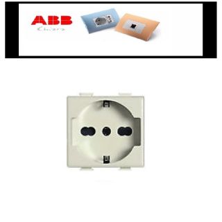 PRESA ABB CHIARA 2P+T 16A SCHUKO TRIVALENTE 2CSK1109CH