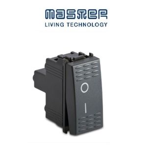 INTERRUTTORE BIPOLARE 16A MASTER MODO 31002 GRIGIO