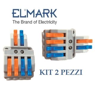 MORSETTIERA 2 INGRESSI 4 USCITE 4mmq