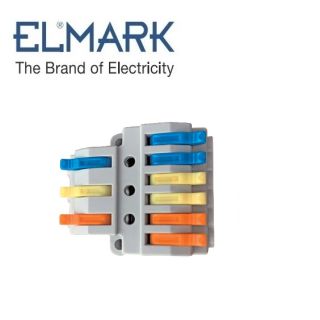 CONNETTORE ELETTRICO
MORSETTO MOLLA 3 INGRESSI 6 USCITE 4mmq