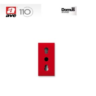 PRESA BIPASSO 10/16A AVE LIFE44 ROSSO 442006/15TSR.