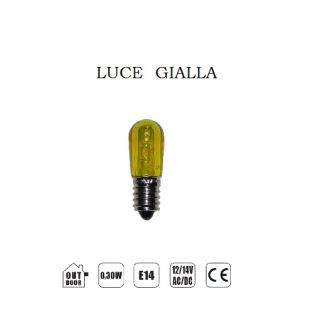 LAMPADA LED E14 14V 3LED BIA, LUCE GIALLA. 4500932