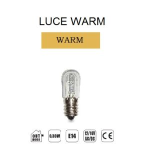 LAMPADA LED E14 14V 3LED BIA, LUCE WARM. 4500933