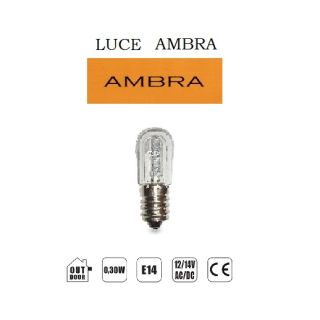 LAMPADA LED E14 14V 3LED BIA, LUCE AMBRA. 4500935