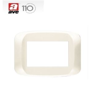 PLACCA 3 POSTI AVE BIANCO PANNA 45PB03BP