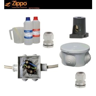 BICOMPONENTE gel IP68 ZIPPO 1 Kg MORSETTO MAKO 35 16 10 mm PRESSA CAVO